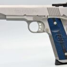 Colt Gold Cup Trophy .38 Super 5 inch stainless pistol with blue G10 grips