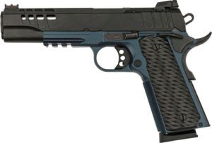Great Lakes GL1911-45FSSBLU 1911 5 inch .45 ACP Blue Titanium frame black slide