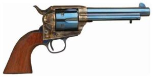Cimarron P-Model .45 Long Colt 5.5 in charcoal blue revolver with walnut grip
