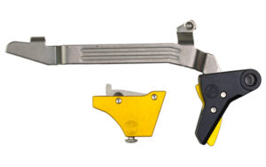 Timney Alpha Competition gold straight trigger for Glock Gen3-4 large frame
