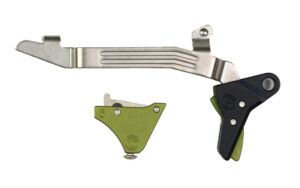Timney Alpha Competition trigger for Glock Gen 5 pistols, green anodized