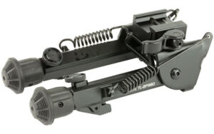 UTG TLBP98Q Super Duty Bipod black QD Picatinny with rubber feet, 6-8.5 inch height