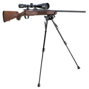 Champion Rock Mountain Pivot Bipod 9-13 inch adjustable black steel sling stud mount 40856