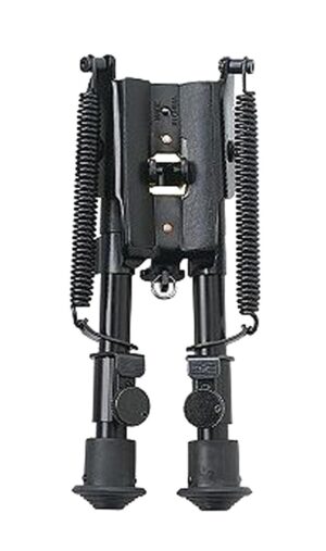 Champion Targets adjustable bipod 9-13 in black steel swivel-stud mount