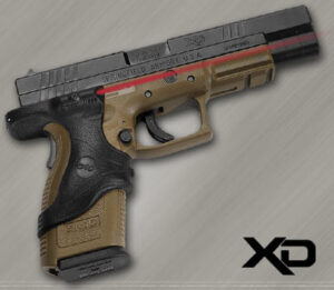 Crimson Trace LG-446 Lasergrip for Springfield XD, red laser, black polymer