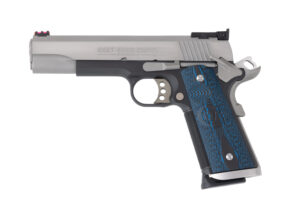 Colt Gold Cup Trophy .45 ACP 5-inch two-tone pistol with blue G10 grips