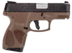 Taurus G2S 9mm compact pistol black slide coyote brown grip