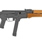 Century Arms WASR-M RI3765-N 9mm rifle wood stock with 33rd Glock-style magazine