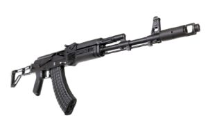 Arsenal SAM7SF 7.62x39 AK rifle with aluminum side-folding buttstock and black furniture
