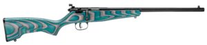 Savage Rascal Minimalist 22 LR youth bolt-action rifle teal gray 16.13 inch threaded barrel