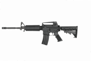 Bushmaster Patrolman M4 5.56 NATO 16 inch black carbine side profile