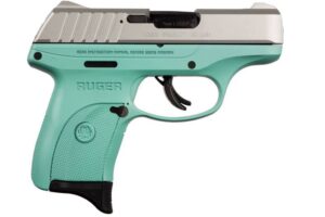Ruger EC9s 9mm 3.12" barrel turquoise grip 7-round magazine