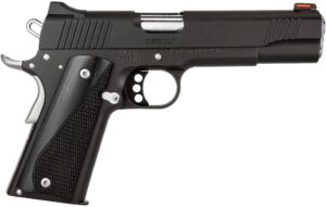 Kimber Custom LW Nightstar .45 ACP 5 inch 8rd pistol, black slide, gray laminate grips