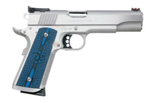 Colt Gold Cup Trophy 1911 9mm 5in stainless with blue G10 grips