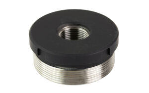 Energetic Armament EA22 titanium direct thread adapter 1/2x28 to 1.375x24, black Cerakote