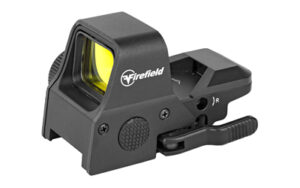 Firefield Impact XLT reflex sight on quick-release Weaver/Picatinny mount with multi-reticle options