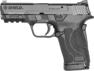 Smith & Wesson Shield EZ .30 Super Carry 3.675 inch matte black pistol, serrated slide