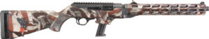 Ruger PC Carbine 9mm 16.12 inch American Flag Camo threaded fluted barrel