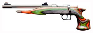 Chipmunk Hunter 41105 .22 WMR threaded stainless pistol with camo laminate stock