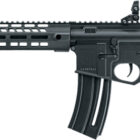 Walther Hammerli Tac R1 C .22 LR 9 inch threaded barrel pistol in black with flip-up sights