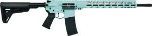 Ruger AR556 MPR rifle .223 REM/5.56 NATO 18-inch barrel turquoise Cerakote