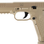 Arsenal Strike One 9mm pistol in desert tan with 5-inch barrel and 17-round magazine