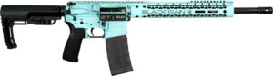 Black Rain Ordnance Fusion Spec+ 5.56 NATO 16in Tiffany Blue Battleworn rifle