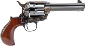 Cimarron Thunderer single-action revolver, 4.75 in blued barrel with case-colored frame and walnut birdshead grips