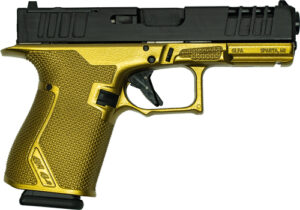 Great Lakes GL19GGLD 9mm 4-inch pistol Galaxy Gold frame black slide RMR cut