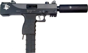 MasterPiece Arms Defender 9mm pistol Grim Reaper Cerakote with 30-round magazine