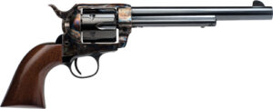 Cimarron Frontier .44-40 Winchester 7.5 inch blued revolver with walnut grips