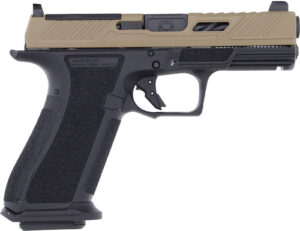 Shadow Systems XR920 Elite 9mm optic-cut unthreaded pistol in Coyote slide and Black frame