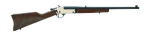 Henry H015B-4570 single-shot .45-70 rifle with polished brass receiver and American walnut stock
