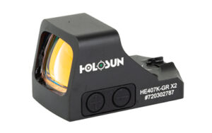 Holosun HE407K-GR X2 reflex sight 6 MOA green dot black anodized