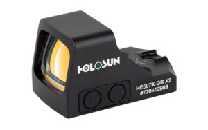 Holosun HE507K-GR X2 green dot reflex sight in black anodized finish