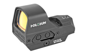 Holosun HE510C-GR open reflex green multi-reticle sight on Picatinny QD mount