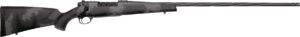 Weatherby Mark V Live Wild 7MM PRC rifle with hand-painted stock and spiral-fluted barrel
