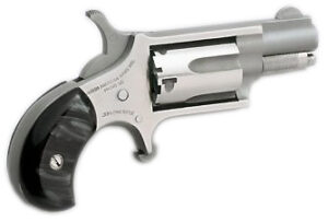 North American Arms Mini .22 LR revolver stainless with black pearlite grips
