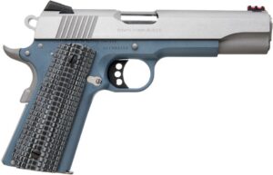 Colt 1911 Competition Titanium Blue .45 ACP 5-inch National Match barrel stainless slide
