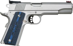 COLT Gold Cup Lite .38 Super 5 inch stainless pistol with blue G10 grips