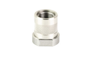 Odin Works 1/2x28 to 5/8x24 thread adapter, matte finish