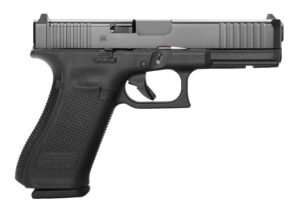 Glock 22 Gen5 MOS .40 S&W semi-auto pistol with black nDLC finish
