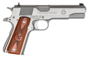 Springfield Armory 1911 Mil-Spec PB9151LCA stainless 5-inch barrel with Cocobolo grips