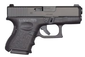 Glock G26 Gen3 9mm subcompact pistol with two 10-round magazines, matte black finish
