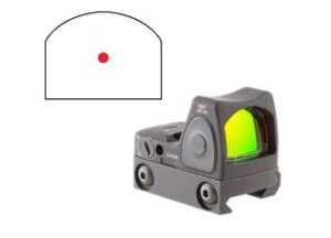 Trijicon RMR Type 2 6.5 MOA red dot optic with RM33 Picatinny mount