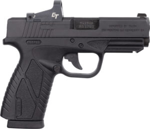 Bersa BPCC 9mm 3.3in pistol with Crimson Trace red dot, black polymer frame, 8-round magazine