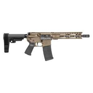 Diamondback DB15 Carbon Series 5.56 NATO 10-inch FDE pistol with SBA3 brace