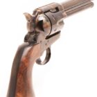 Standard Manufacturing SAA .45 Long Colt 4.75 in single-action revolver with case colored frame and walnut 1-piece walnut gri