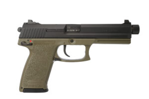 Heckler & Koch Mark 23 .45 ACP 5.87 inch threaded barrel OD green frame black slide
