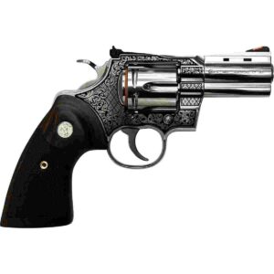 Colt Python Filigree Frame .357 Magnum 3-inch stainless barrel with wood grips